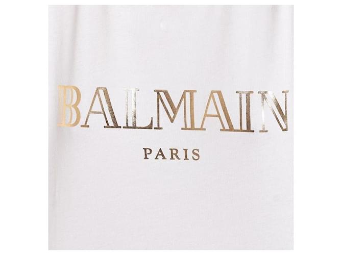 Balmain Top de algodón con logo estampado y botones Multicolor - vista 3
