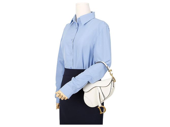 Dior Mini Saddle Schultertasche Silber - Ansicht 10