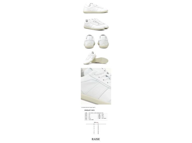 Tod's Leder-Sneaker mit Logo-Panel Weiß - Ansicht 2