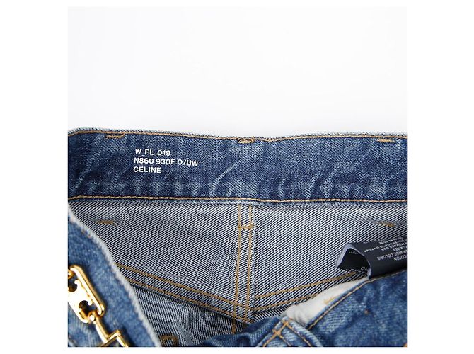 Céline Pantalones Denim Jane Flare Talla Azul - vista 4