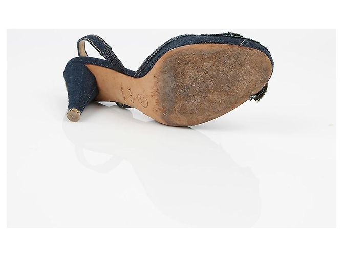 Chanel Décolleté Camelia Slingback Taglia Nero - vista 10