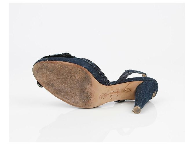 Chanel Décolleté Camelia Slingback Taglia Nero - vista 9