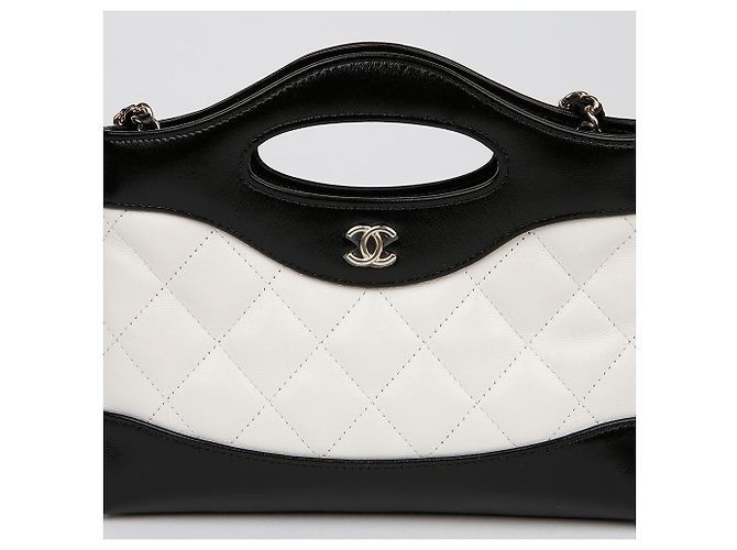 Chanel Borsa a tracolla shopping Bianco - vista 3