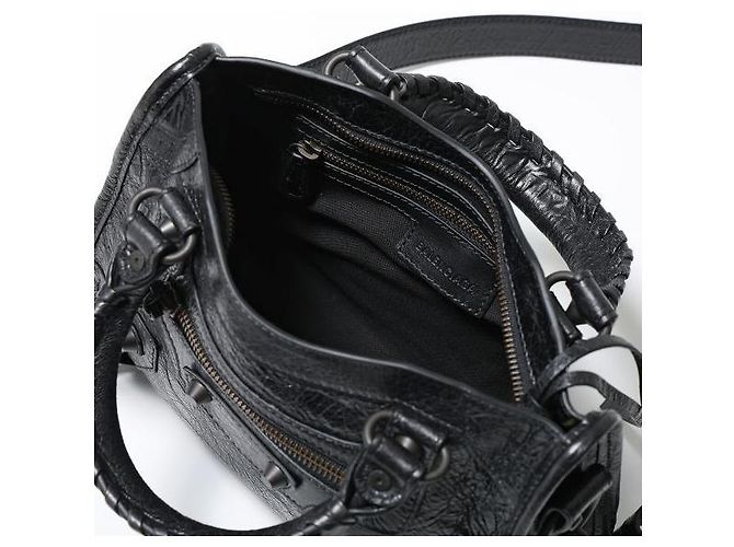 Balenciaga Le City Bag Mini mit Messing-Akzenten Schwarz - Ansicht 6