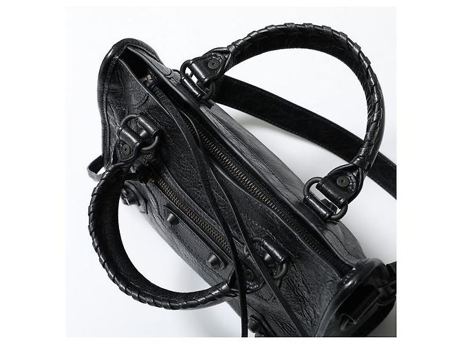 Balenciaga Le City Bag Mini mit Messing-Akzenten Schwarz - Ansicht 8