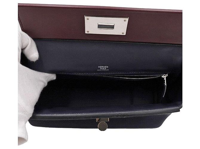 Hermès Borsa a mano e a tracolla Kelly Multicolor Veau Togo Multicolore - vista 6