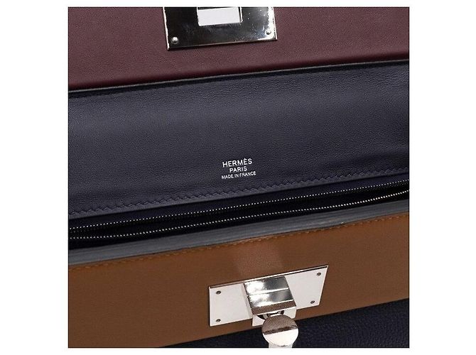 Hermès Borsa a mano e a tracolla Kelly Multicolor Veau Togo Multicolore - vista 7