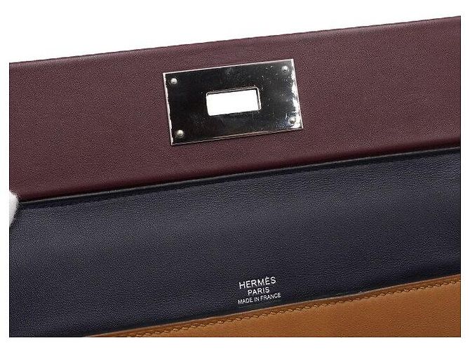 Hermès Borsa a mano e a tracolla Kelly Multicolor Veau Togo Multicolore - vista 8
