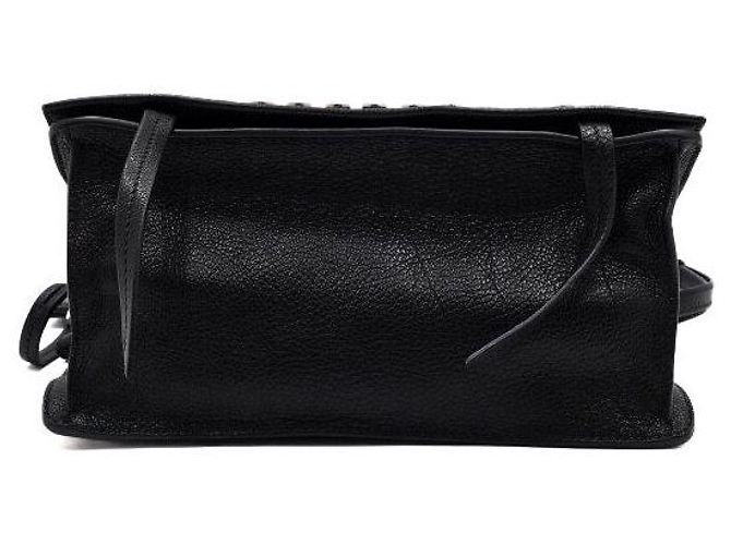 Prada Borsa a spalla e crossbody borchiata in pelle nera Nero - vista 9