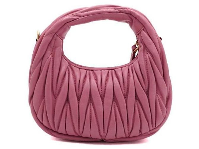 Miu Miu Rosa Mini Hobo Tote Bag und Schultertasche Crossbody - Ansicht 4
