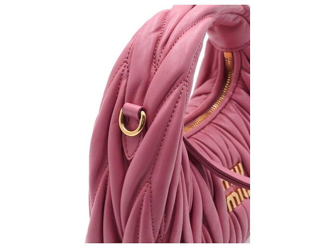 Miu Miu Rosa Mini Hobo Tote Bag und Schultertasche Crossbody - Ansicht 8