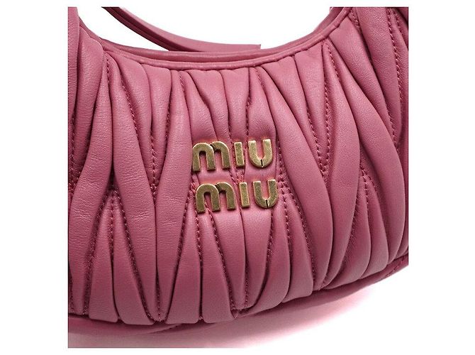 Miu Miu Rosa Mini Hobo Tote Bag und Schultertasche Crossbody - Ansicht 9
