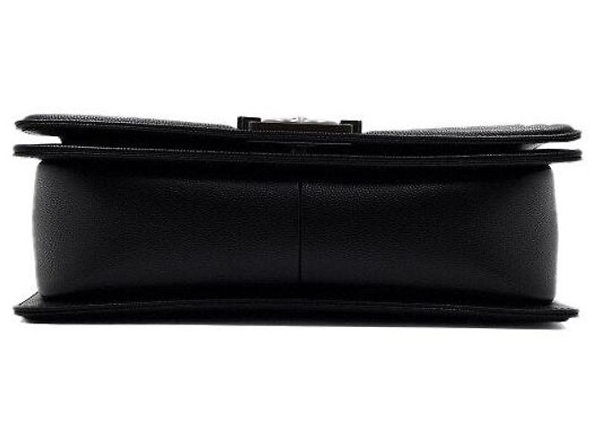 Chanel Borsa a tracolla Medium Flap in pelle Caviar nera Nero - vista 7