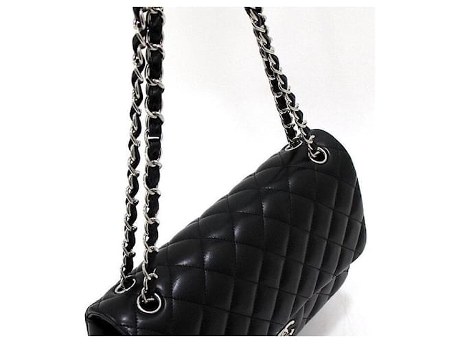 Chanel Bolso de hombro con cadena plateada Negro - vista 12