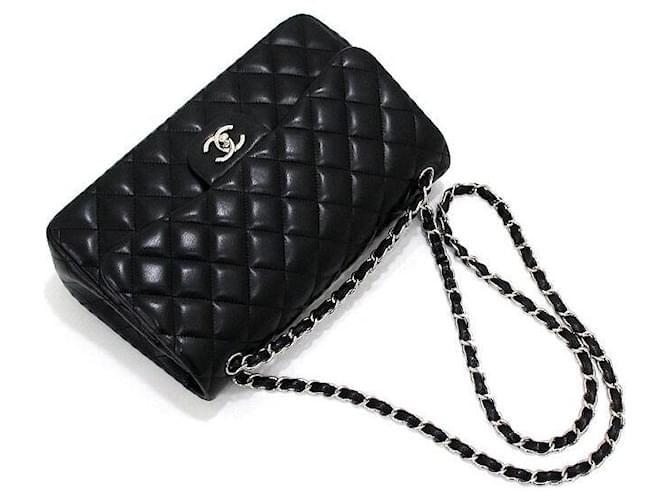 Chanel Bolso de hombro con cadena plateada Negro - vista 14