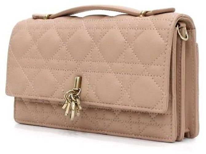 Borsa Tote My Dior Cannage Rosa e Borsa a Tracolla con Catena - vista 3