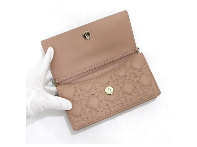 Borsa Tote My Dior Cannage Rosa e Borsa a Tracolla con Catena - vista 6