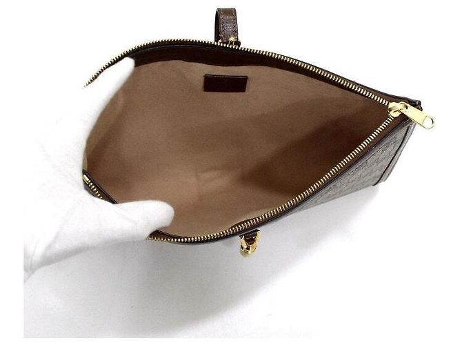 Gucci Borsa Clutch Supreme GG Web Jackie Marrone - vista 6