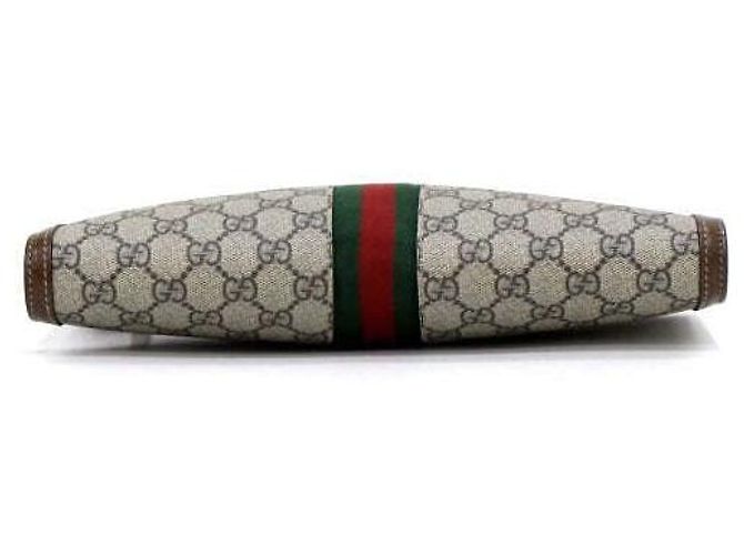 Gucci Borsa Clutch Supreme GG Web Jackie Marrone - vista 7
