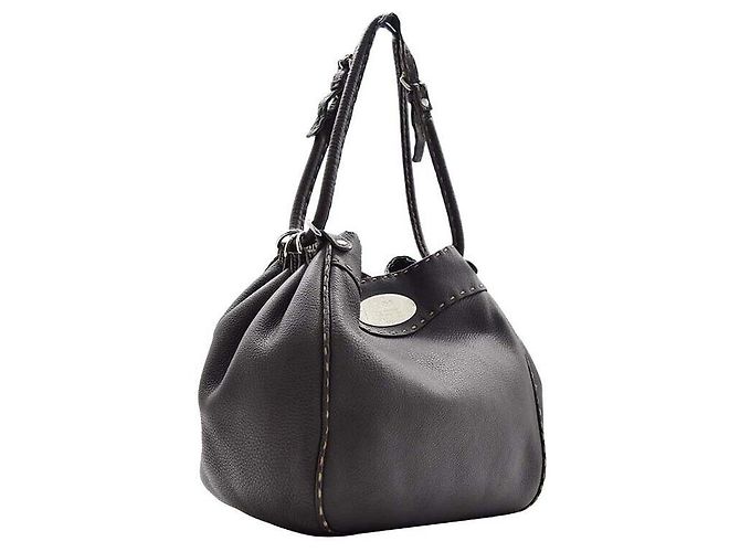 Fendi Bolso de hombro bucket Sellaria de cuero - vista 3