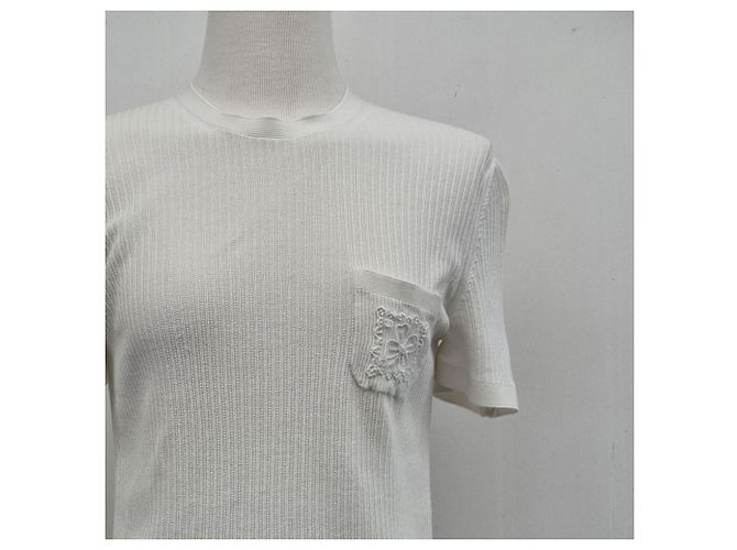 Chanel Prenda de punto de manga corta bordada Plata - vista 5