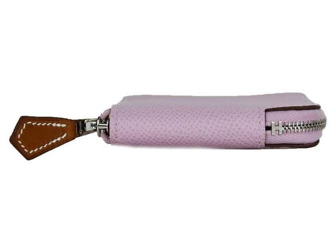 Hermès Münzbeutel Silk In App Song Weiß - Ansicht 3
