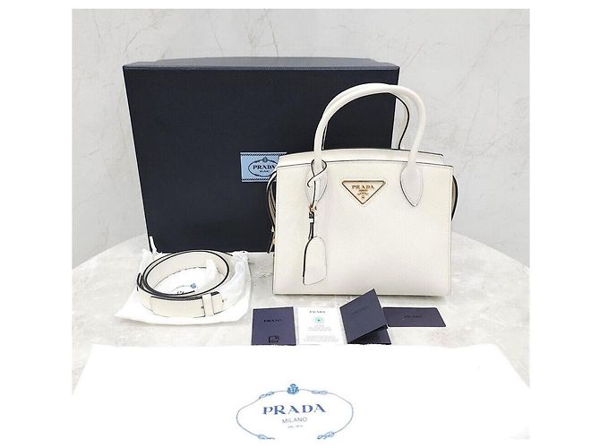 Prada Nuova Borsa a Mano Christine Saffiano - vista 7