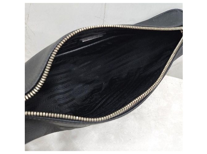 Prada Borsa a tracolla Triangle in pelle Saffiano - vista 7