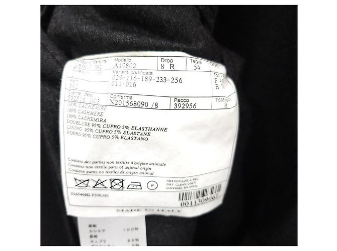 Hermès Cashmere-Blazer Jacke Schwarz - Ansicht 4