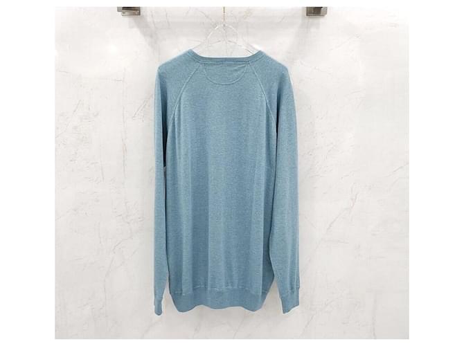 Loro Piana Kaschmir-Strickpullover mit Rundhalsausschnitt Blau - Ansicht 2