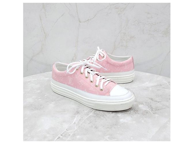 Louis Vuitton Sneakers Stellar Monogram Pink Rosa - vista 3