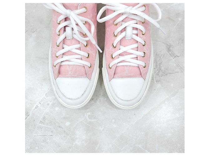 Louis Vuitton Sneakers Stellar Monogram Pink Rosa - vista 7