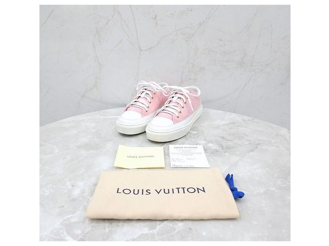 Louis Vuitton Sneakers Stellar Monogram Pink Rosa - vista 8