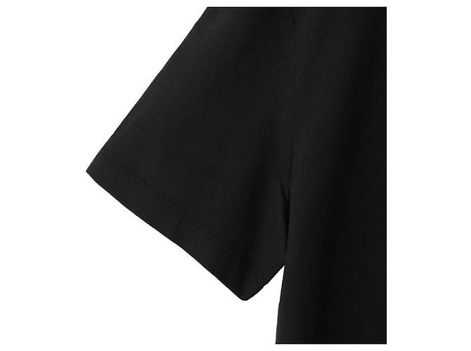 Moncler Baumwoll-T-Shirt mit Logo Schwarz - Ansicht 8