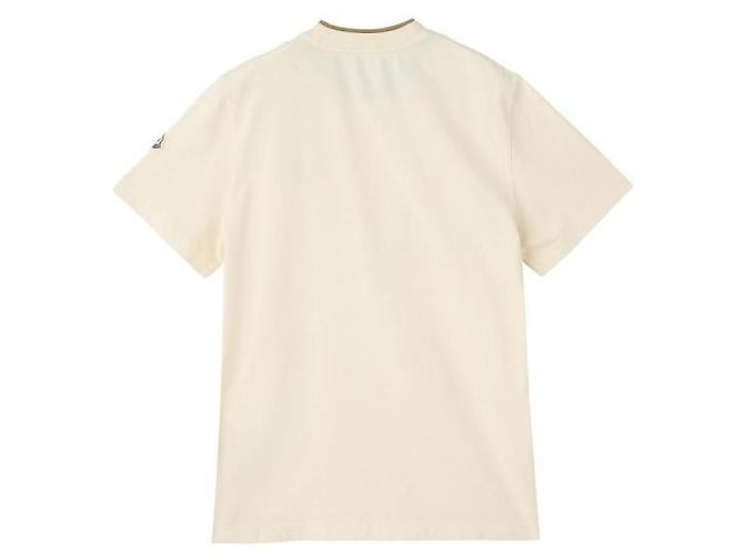 Moncler Camiseta de algodón con logotipo bordado Blanco - vista 4