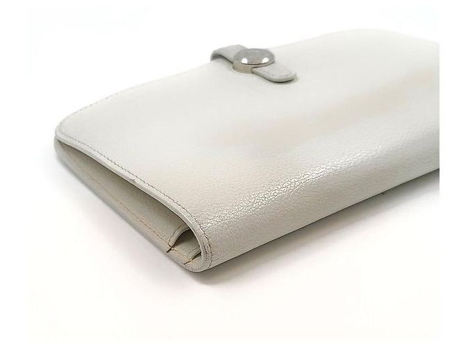 Hermès Dogon Langgeldbörse Weiß - Ansicht 5