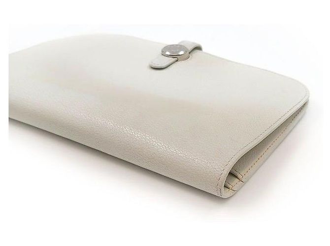 Hermès Dogon Langgeldbörse Weiß - Ansicht 6