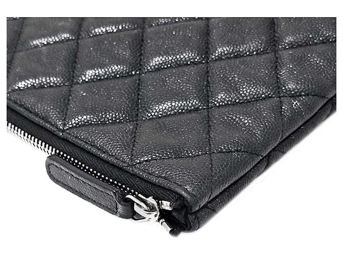 Chanel Clutch Caviar Large Nero - vista 4