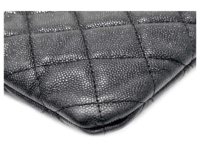 Chanel Clutch Caviar Large Nero - vista 5