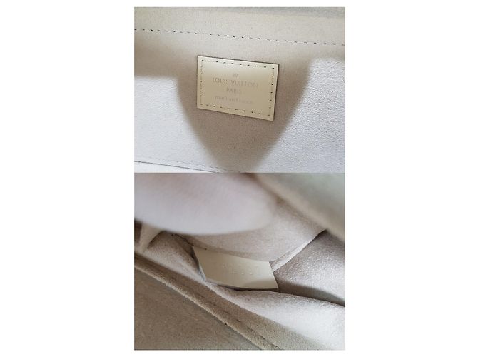 Louis Vuitton Epi Montaigne PM Bianco - vista 10