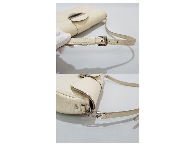Louis Vuitton Epi Montaigne PM Bianco - vista 6