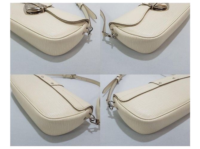 Louis Vuitton Epi Montaigne PM Bianco - vista 8