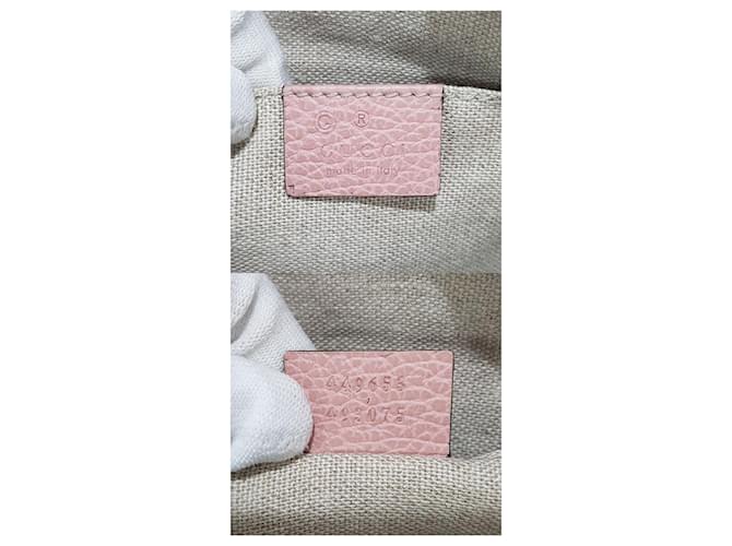Bamboo Gucci Clutch in bambù rosa - vista 10