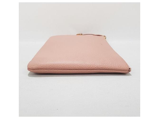 Bamboo Gucci Clutch in bambù rosa - vista 5