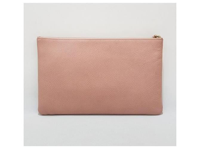Bamboo Gucci Clutch in bambù rosa - vista 6