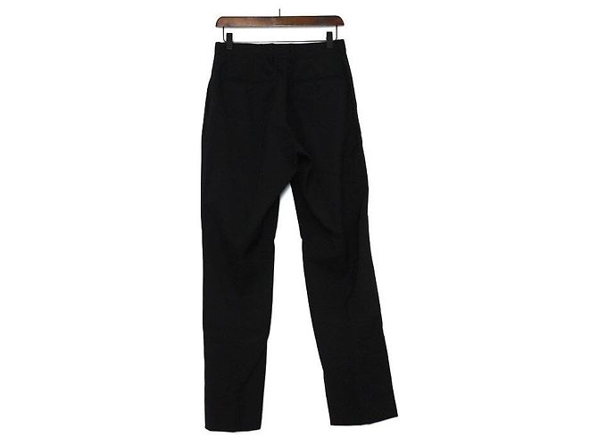 Fendi Herrenhose aus schwarzer Wolle mit FF-Clip - Ansicht 4