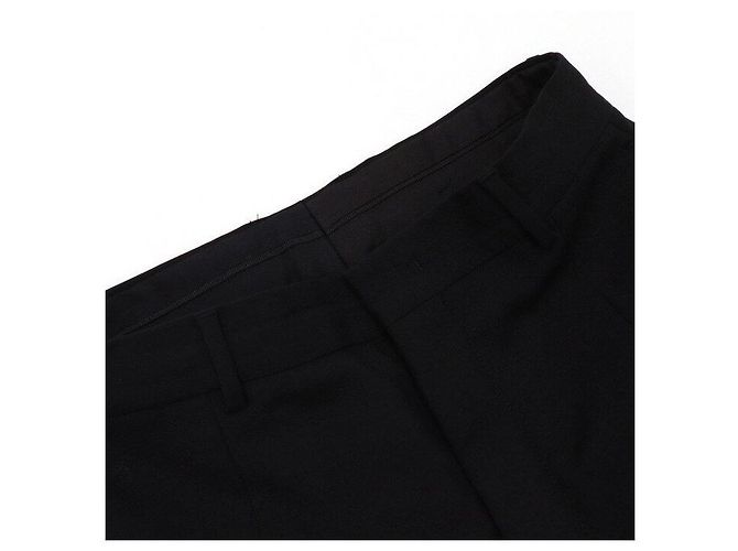 Fendi Herrenhose aus schwarzer Wolle mit FF-Clip - Ansicht 5