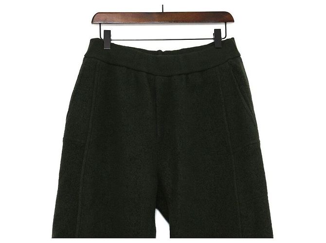 Louis Vuitton Quilted Textured Wool Men's Pants Black - view 2