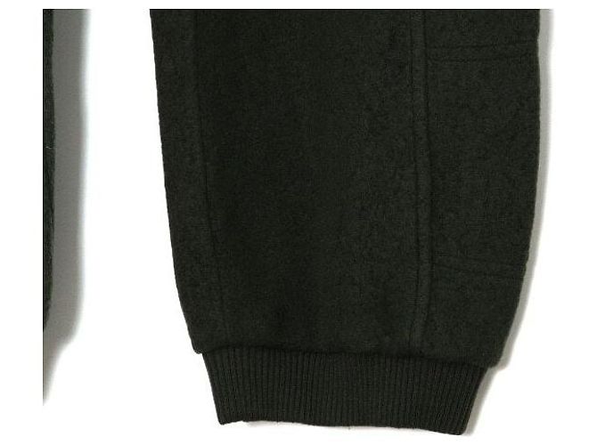 Louis Vuitton Quilted Textured Wool Men's Pants Black - view 3