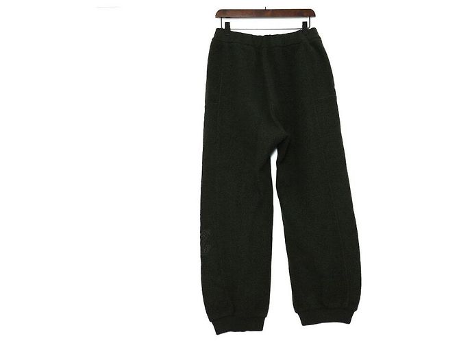Louis Vuitton Quilted Textured Wool Men's Pants Black - view 4